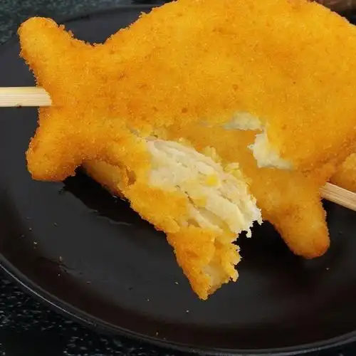 德邻小黄鱼排串15串鱼糜鸡肉串商用特色油炸小吃串串烧烤香酥鱼排小