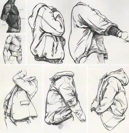 新奇点画室分享速写衣纹画法解析