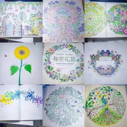 秘密花园涂色书