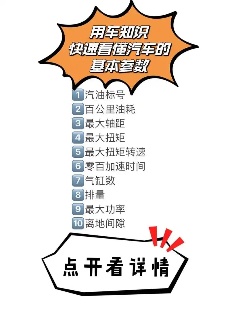 今天来跟你们聊聊汽车基本参数.有木 - 抖音