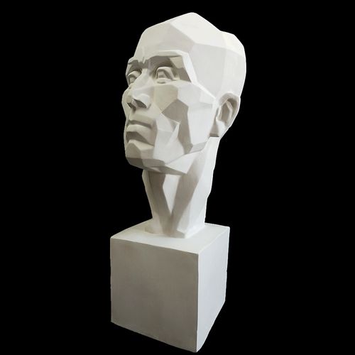 头像肌肉解剖切面素描石膏摄影模型美术教具石膏像