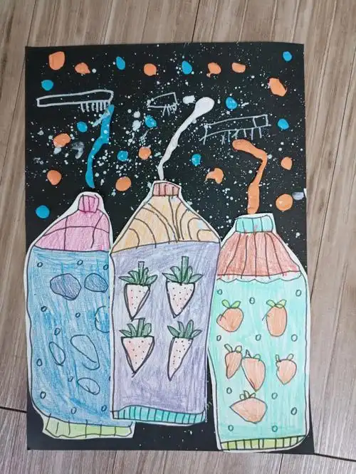创意绘画神奇的牙膏