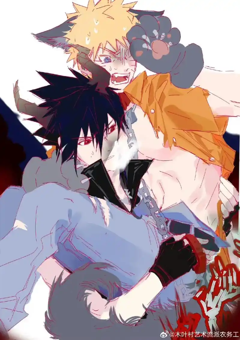 佐鸣 #火影忍者 #鸣人 #佐助 喜欢亲亲和拥抱! - 抖音