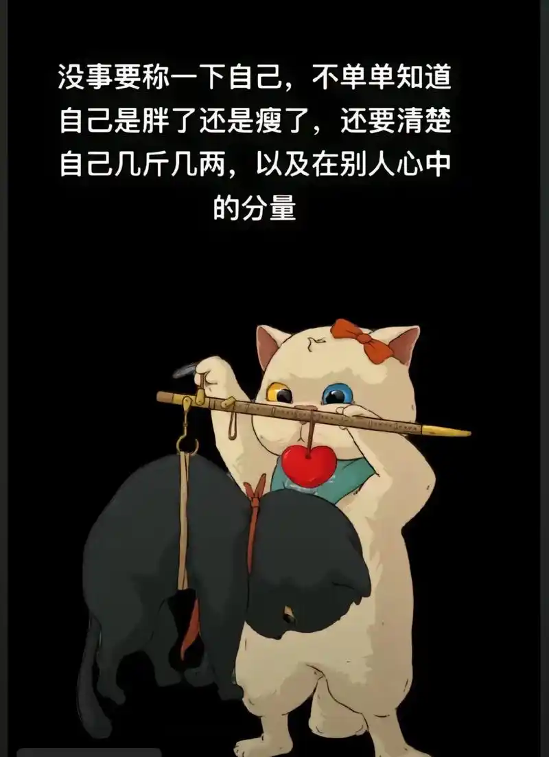 没事要称一下自己,不单单知道自己是胖了还是瘦了,还要清楚自己几斤