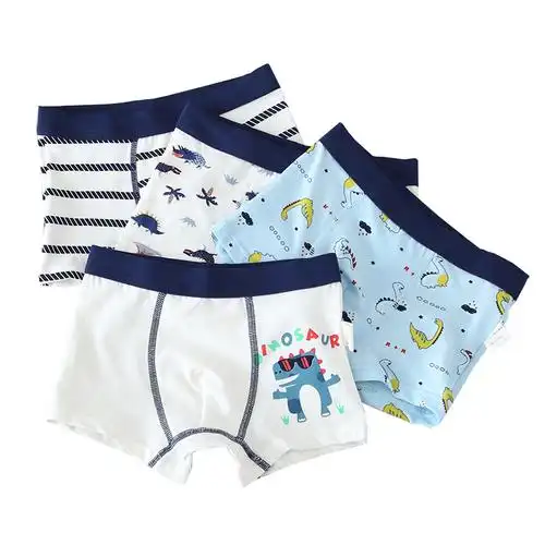 内裤纯棉儿童小孩男孩平角中大童男男童四角内裤