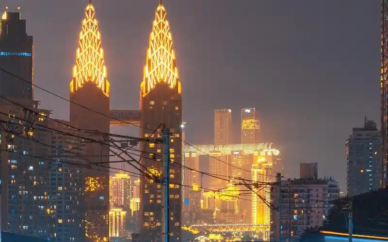 重庆璀璨迷人的夜景,高清壁纸,风景图片-回车桌面