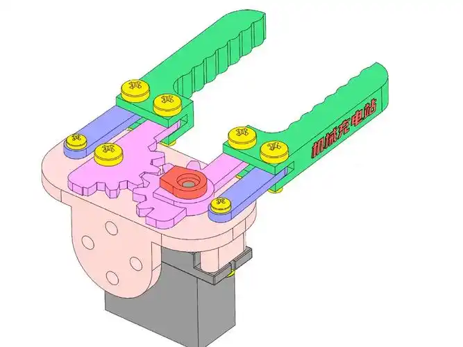 夹爪机构原理动画