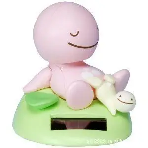 厂家低价供应太阳能瞌睡娃娃,买一送一.