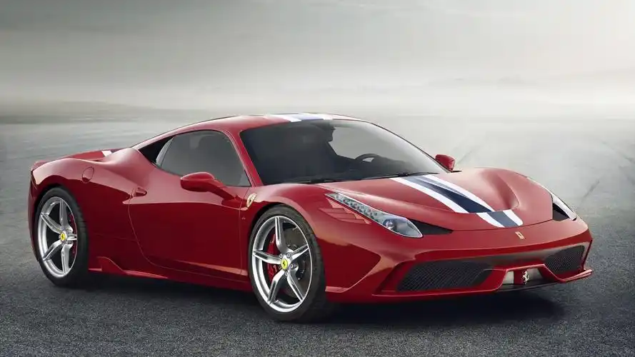 2022款红色法拉利ferrari时尚跑车高清图片素材