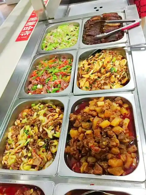 周年庆美食推荐吃过大江龙食堂吗美味快餐两荤两素才15元