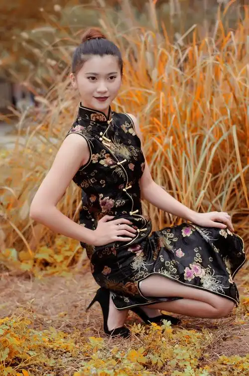 后期调色练习---一组旗袍美女