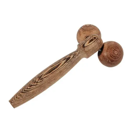 美帮汇鸡翅木制滚轮按摩器实木脸部按摩器v脸手动背部手臂腿部按摩棒