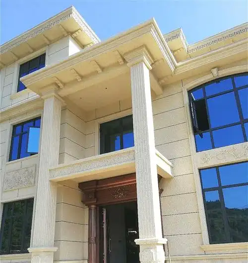 三层楼房外墙喷砂效果图灰色6层自建房外墙喷砂装修效果图2022已更新