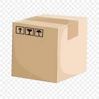 矢量货物运输快递箱子