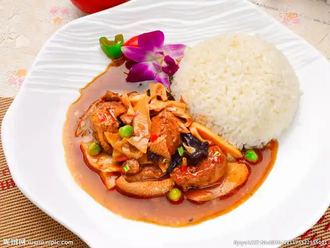 笋干老鸭盖浇饭图片