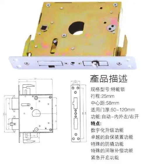 null王力防盗门大五舌锁体图片-北京null-大众点评网