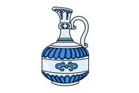 青花瓷碗简笔画