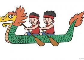 赛龙舟儿童画怎么画赛龙舟简笔画图片大全