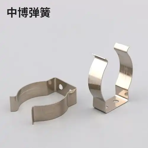 7万个铁管固定夹弹簧片钢管卡扣片灯管夹水管夹u型卡弹片支架弹性管卡