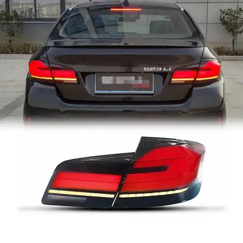 适用11-17款宝马5系大灯总成f10 f18 520改装21新款流水贯穿尾灯