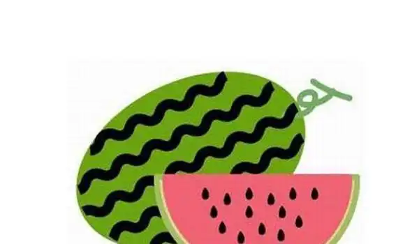 西瓜简笔画图解步骤