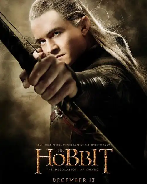 霍比特人史矛革之战-莱戈拉斯射手弓箭手长发男人物钻石画