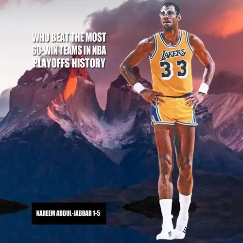 8,卡里姆·阿卜杜勒·贾巴尔(1胜5负)贾巴尔生涯获得无数的荣誉,常规