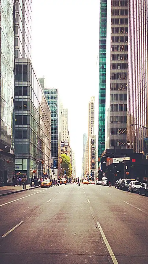 现代摩登城市大道h5背景素材