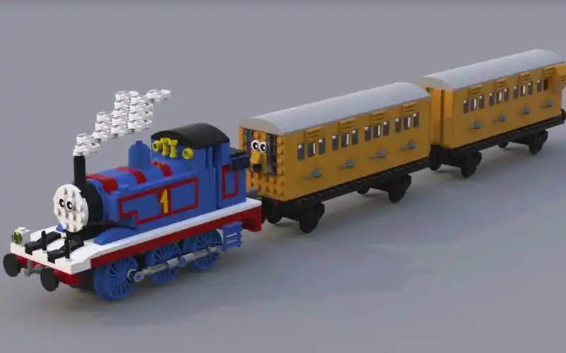lego托马斯火车moc
