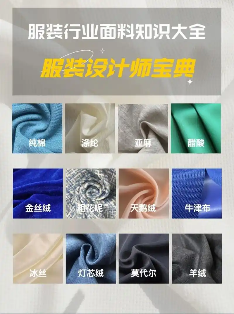 干货分享 | 面料知识大全 | 服装人宝藏 hello大家好~我是小王97