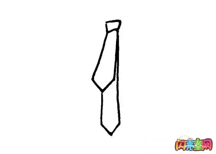 简笔画穿西装打领带爸爸上半身