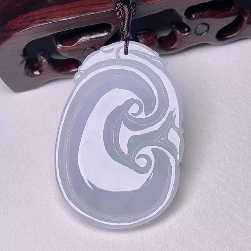 天然缅甸翡翠a货吉祥如意吊坠天然石挂件带证书送节日礼物玉珠子