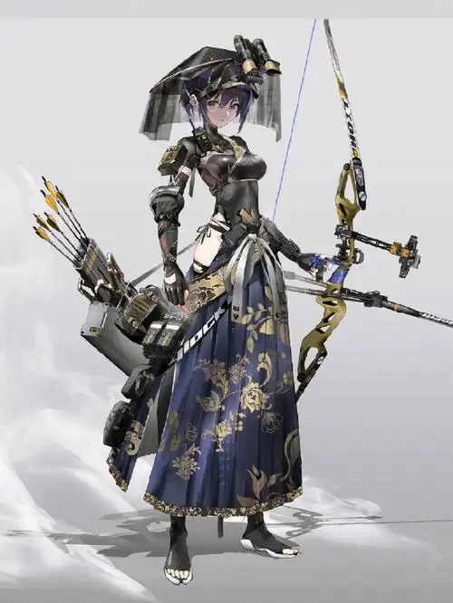 机械装甲少女与大型武器长兵刃太酷了