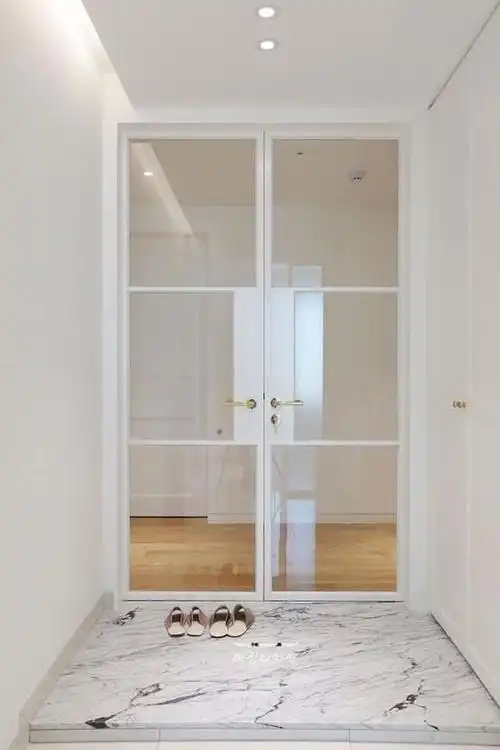 入户门玄关装修效果图(入户门正对主卧门解决效果图) - 小新网