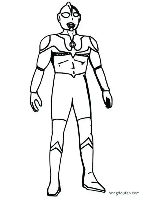 卡欧斯初代奥特曼简笔画