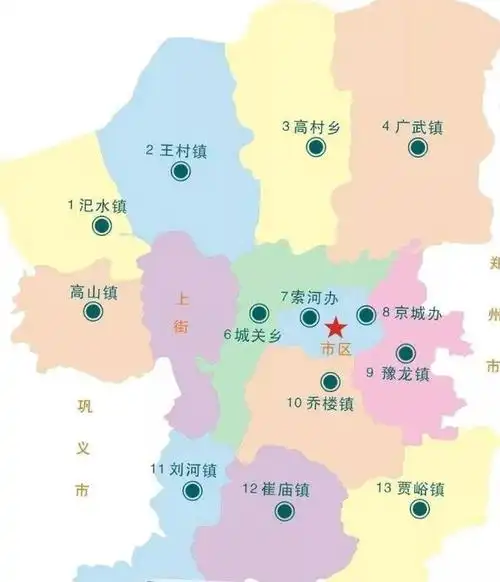 荥阳市高村广武要划到郑州高新区