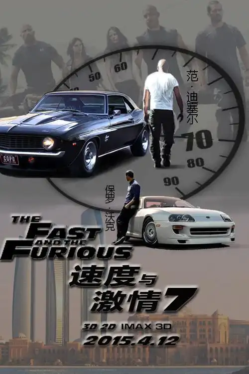 速度与激情7海报