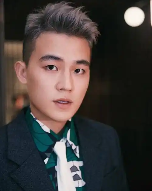 我们来看欧豪的这个造型,首先令人眼前一亮的就是欧豪的发型了,在印象