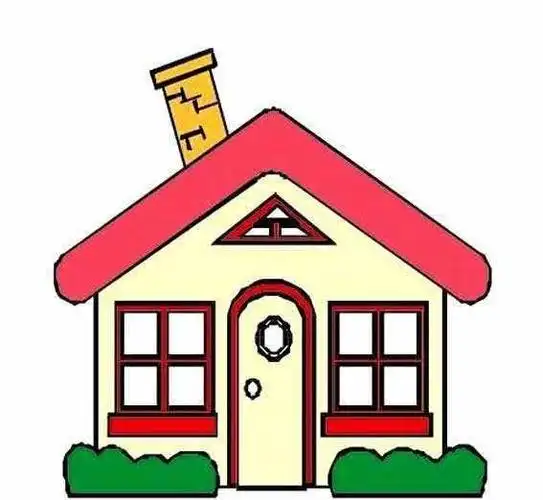 中班房子简笔画彩色