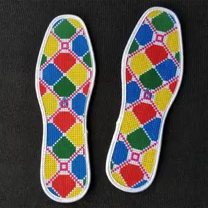 传统绣礼品印花十字绣手工鞋垫花样图案花小格鞋底男女款