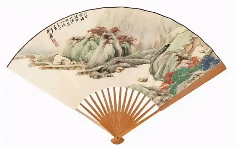 张大千扇面大全,美极了(二)_山水