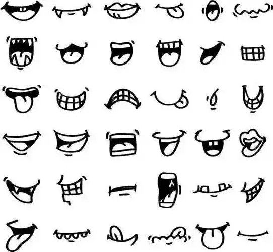 嘴巴简笔画图片大全 嘴巴简笔画图片大全卡通可爱