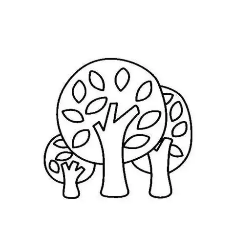 简笔画怎么画大树简笔画步骤大树怎么画简单又好看大树简笔画树冠怎么