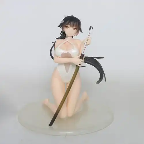 安纳达动漫 碧蓝航线 泳装 跪姿 高雄 沙滩美少女 舰娘 手办 模型