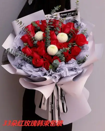 情人节11朵红玫瑰花束礼盒鲜花同城速递配送喀什市外设配件