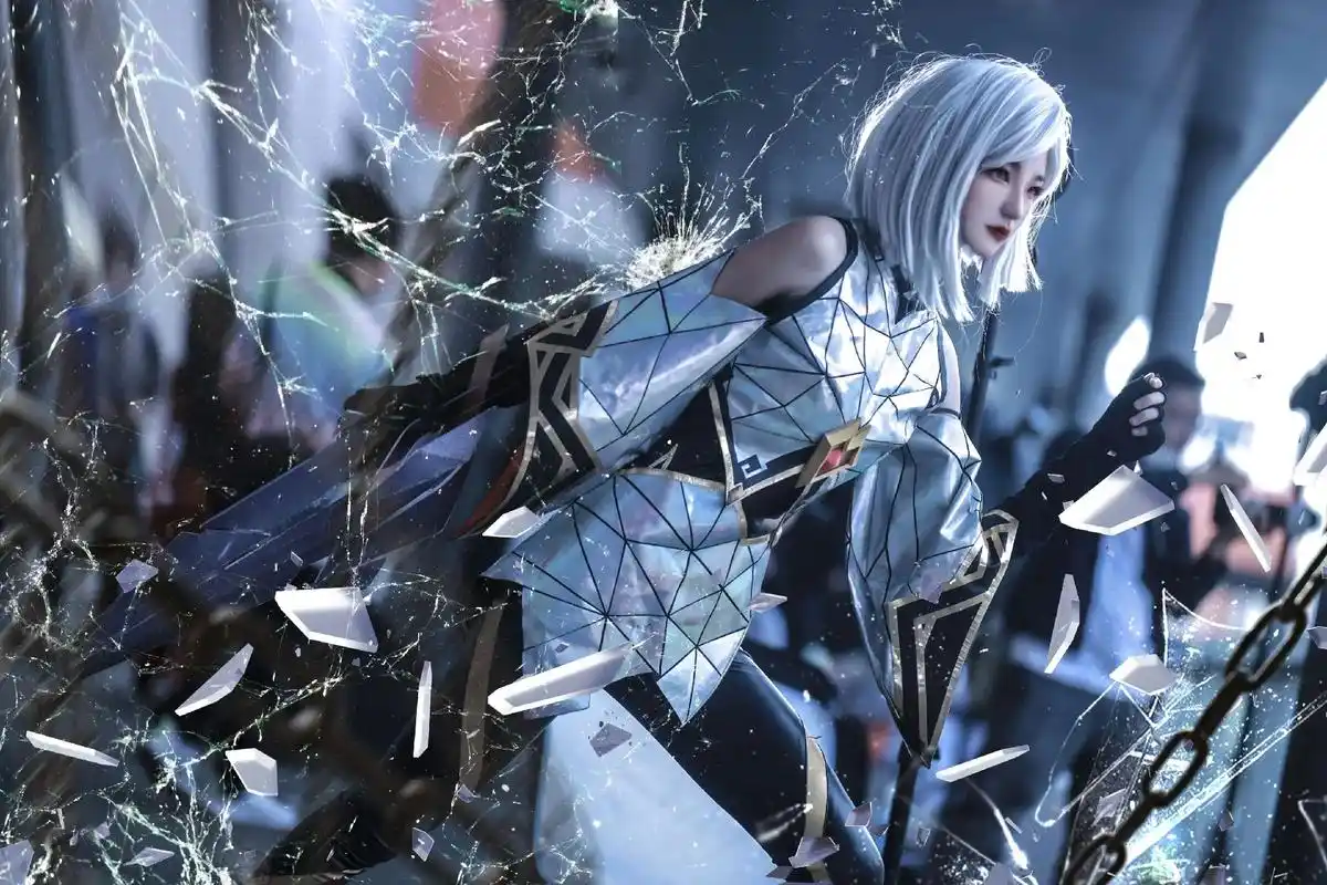 右划为我添加皮肤#镜炽阳神光cos #镜cos #王者荣耀c - 抖音