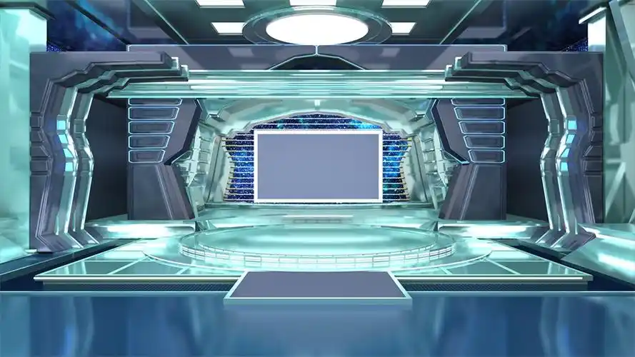 科技介绍类节目的虚拟演播室场景 | datavideo virtualset 虚拟背景