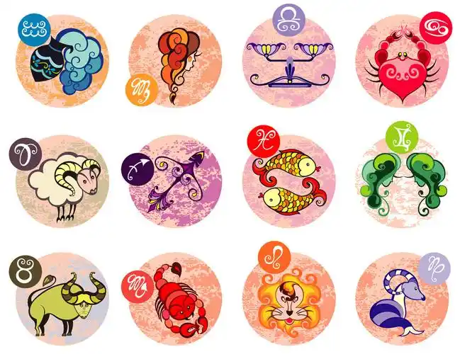 十二星座卡通图标