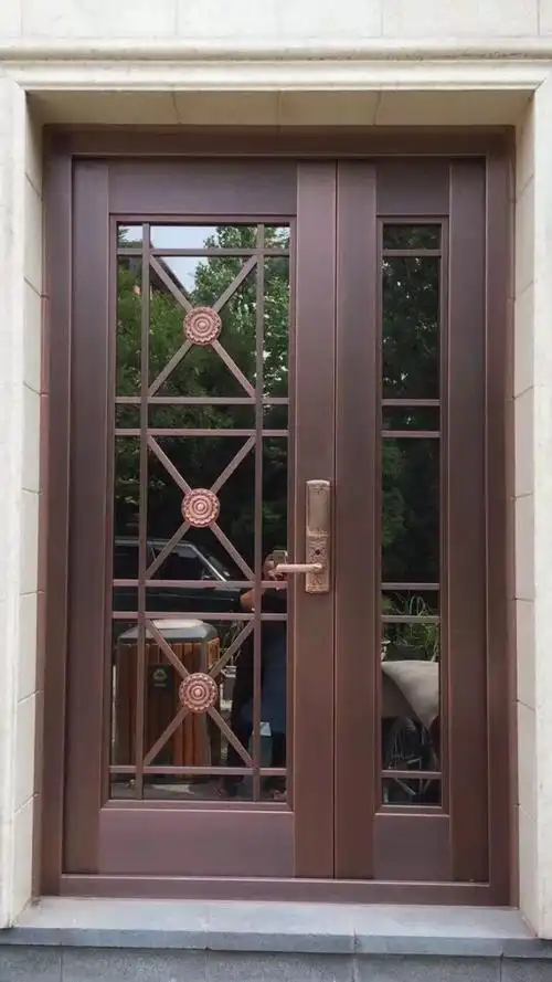 洛阳紫铜进户门子母门通用尺寸108-128/218/24-29