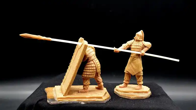 三国演义历小人物摆件1/30金属士兵古代人物场景模型潮玩公仔手办